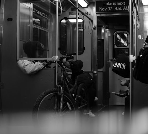 Austrian local train with bike storage