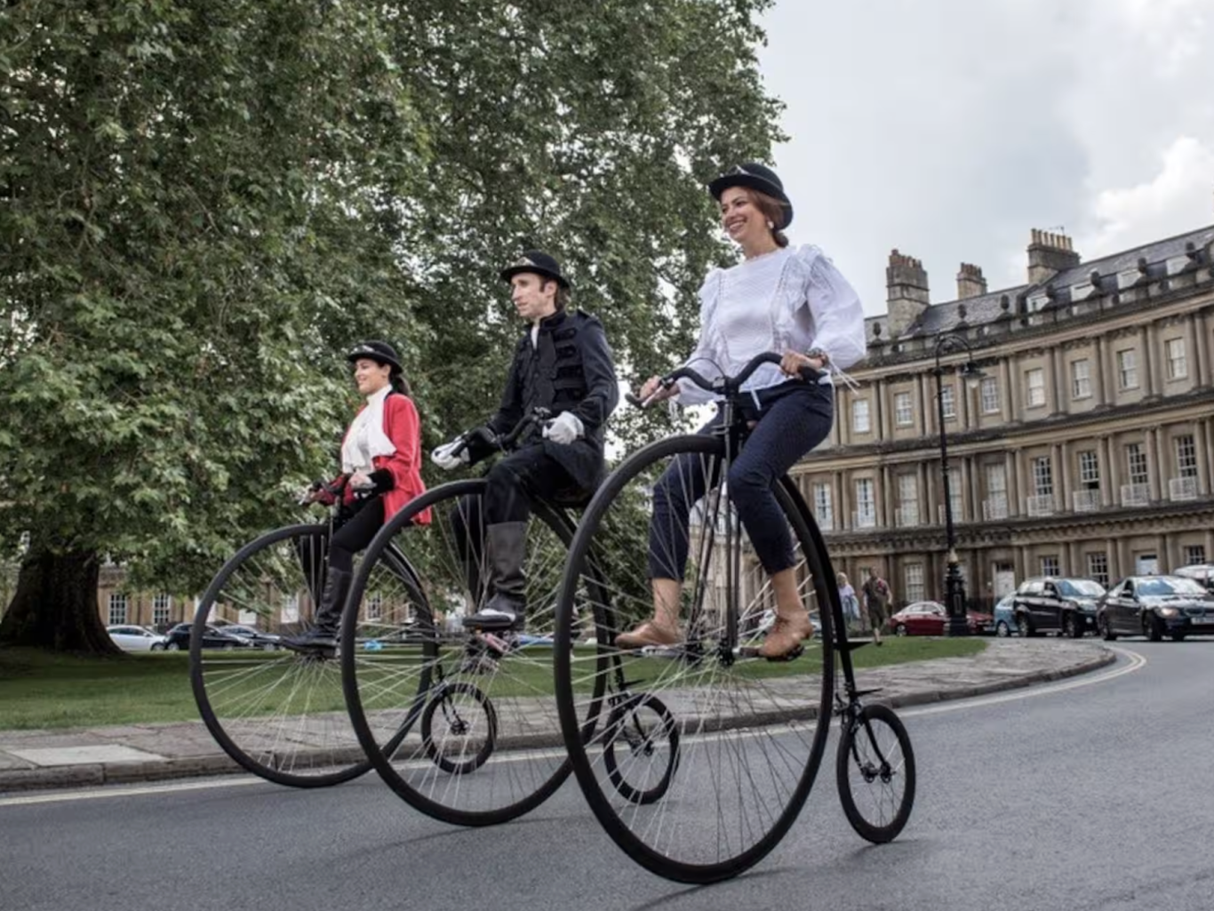 Penny Farthings in Bath, UK