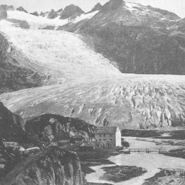 Rhone glacier from Gletsch - ca. 1830s