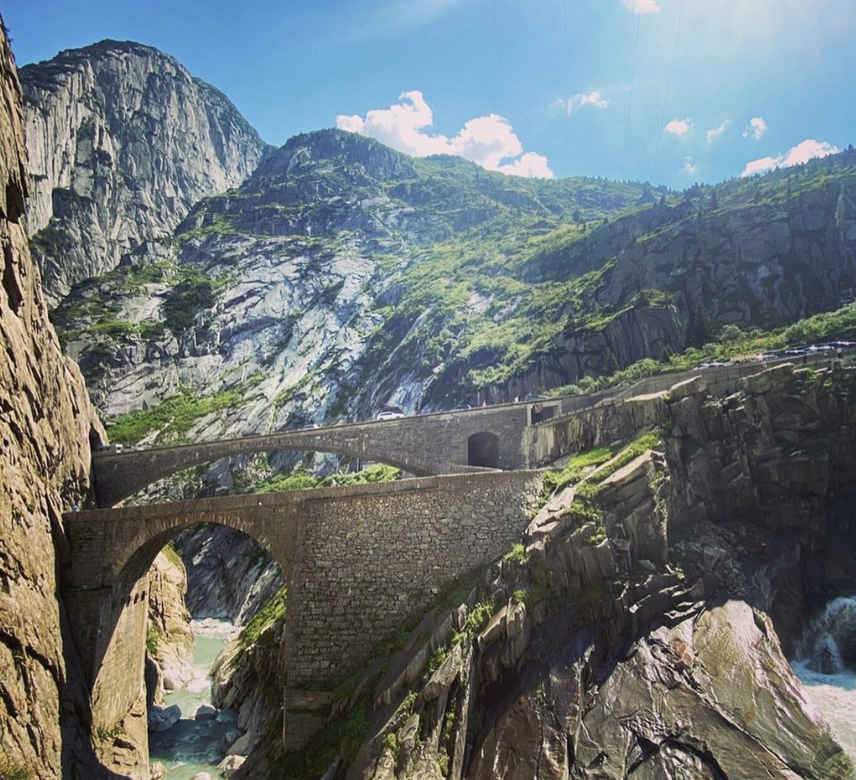 Teufelsbrücke near Andermatt - CH